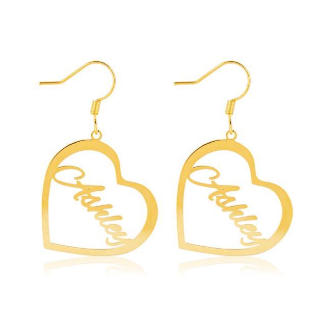 Mother's Day Gift Heart Personalized Name Necklace Customized Name Gift for Her-Engravingift