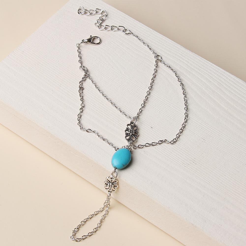 Mother's Day Gift Cuban Chain Anklet Connecting Toes Fashion Jewelry for Women-Engravingift