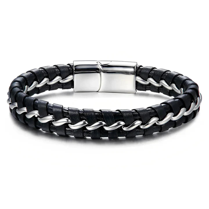Christmas Gift To My Son Leather Wave Bracelet Highs and Lows Bracelet Birthday Gift "I WILL BE THERE FOR YOU"-Engravingift