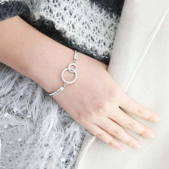 Mother's Day Gift Best Friend Bracelets for Women Friendship Charm Inspirational Bracelets-Engravingift