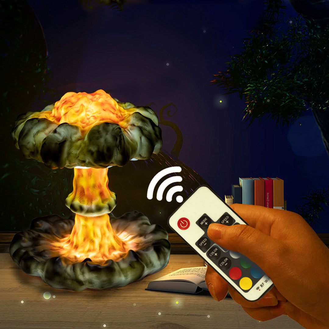 Mother's Day Gift 3D Nuclear Explosion Mushroom Cloud Lamp-Engravingift