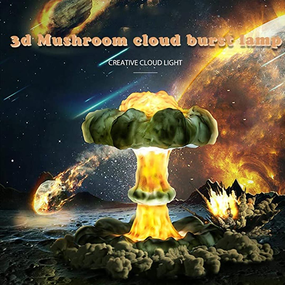 Mother's Day Gift 3D Nuclear Explosion Mushroom Cloud Lamp-Engravingift