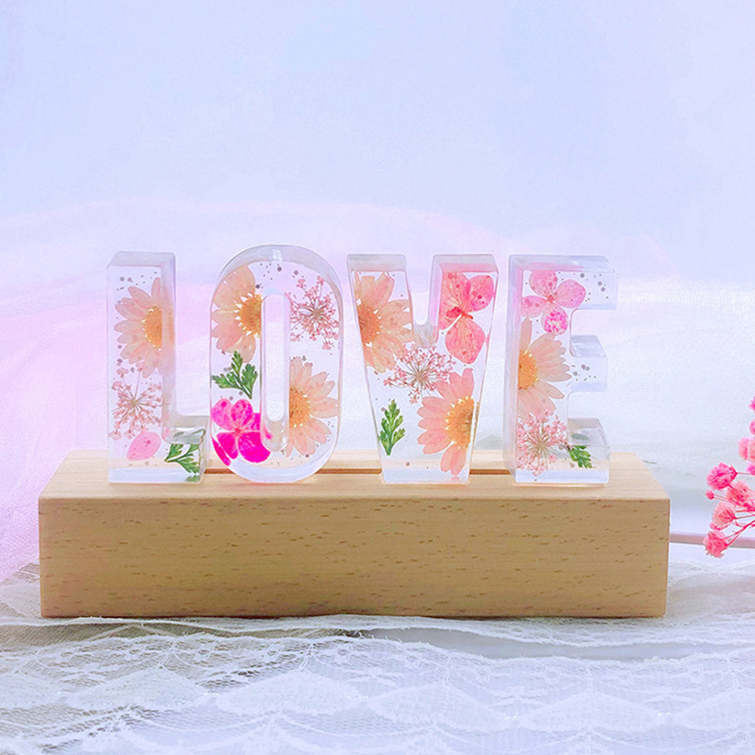 Mother's Day Gift Custom Resin Letter Lamp - HANDMADE-Engravingift