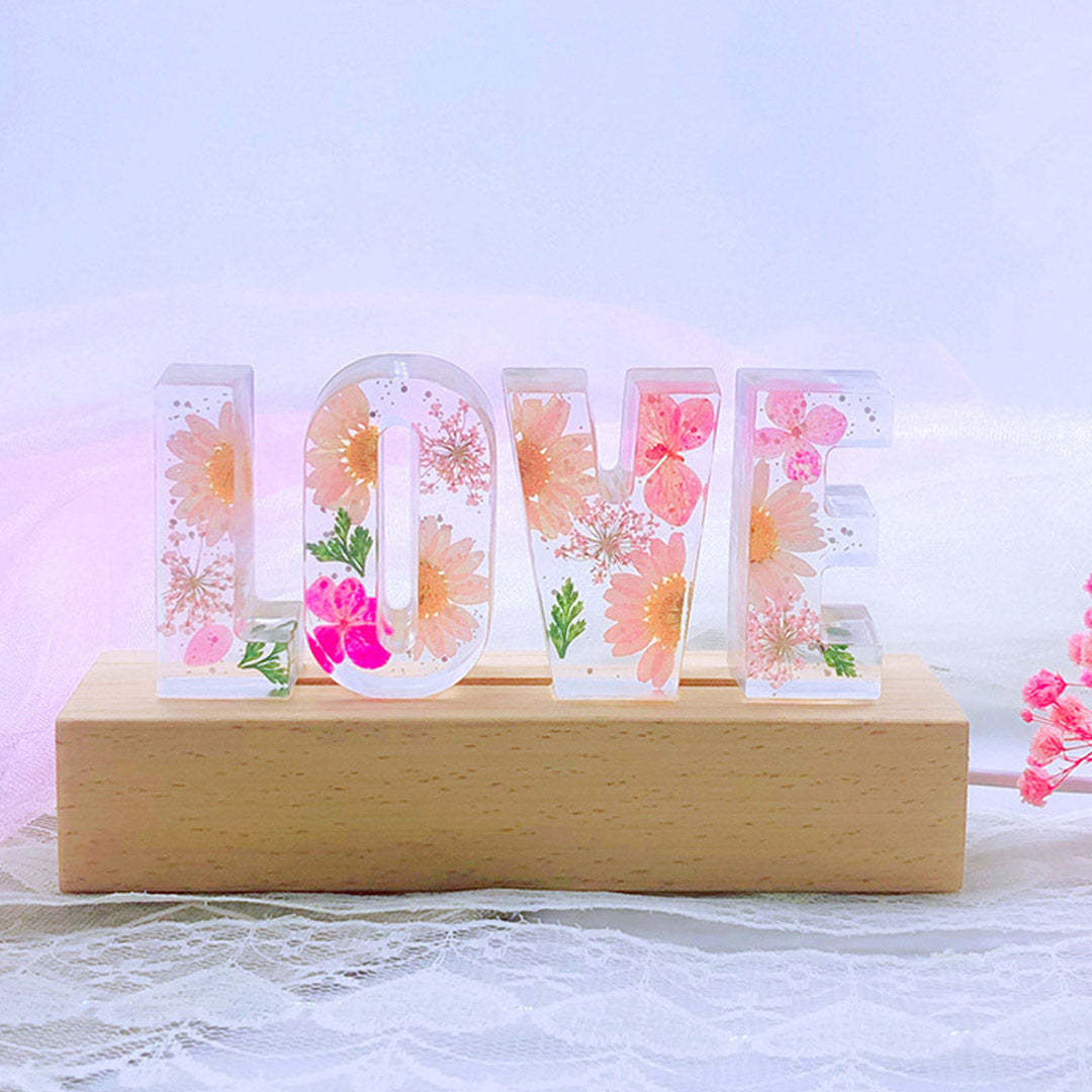 Mother's Day Gift Custom Resin Letter Lamp - HANDMADE-Engravingift