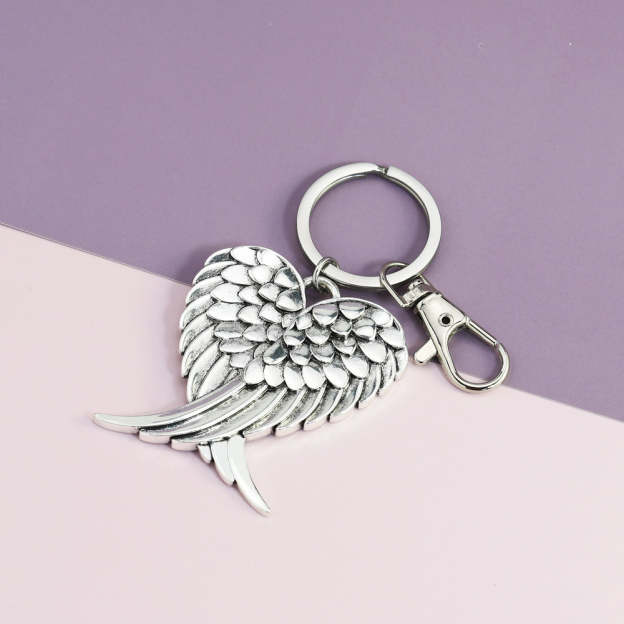 Mother's Day Gift Personalized custom wing keychain-Engravingift