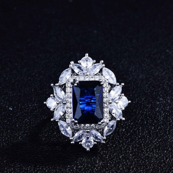 Christmas Gift Luxury gemstone necklace ring