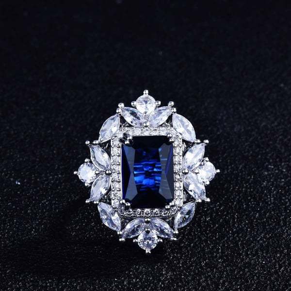 Christmas Gift Luxury gemstone necklace ring