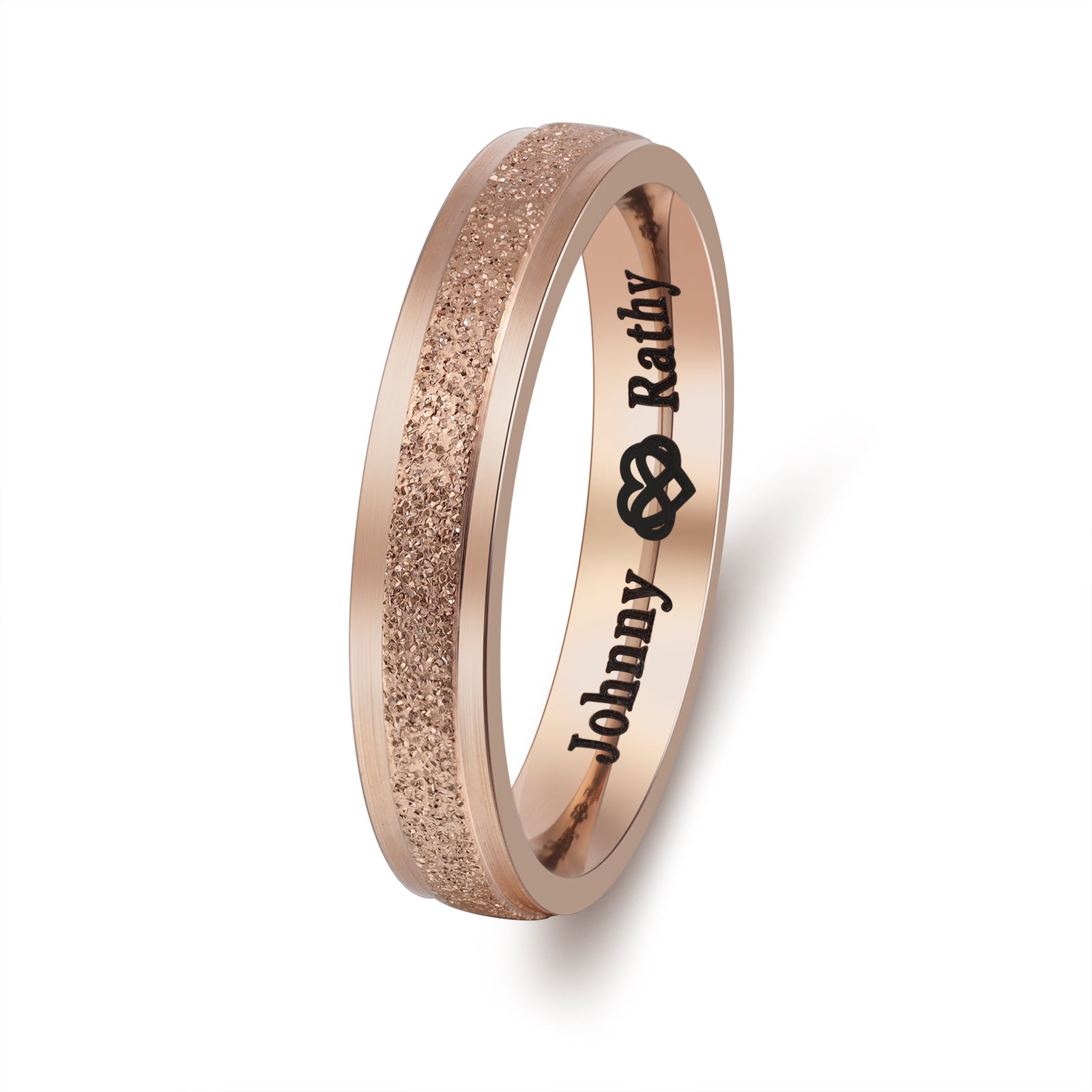 Mother's Day Gift Couple Ring Personalized Infinite Love Matching Rings Gift for Couple Friends BBF-Engravingift