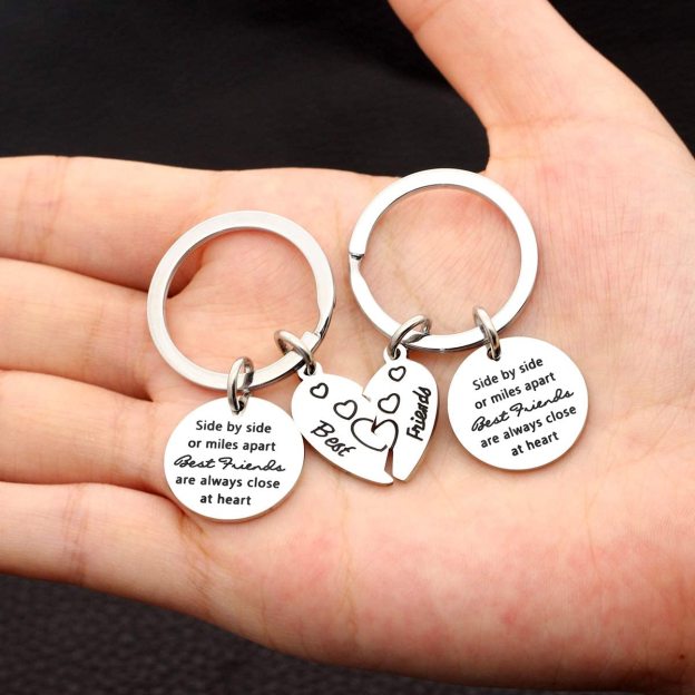 Best Friend Gifts 2 Pcs puzzle Keychains-Engravingift