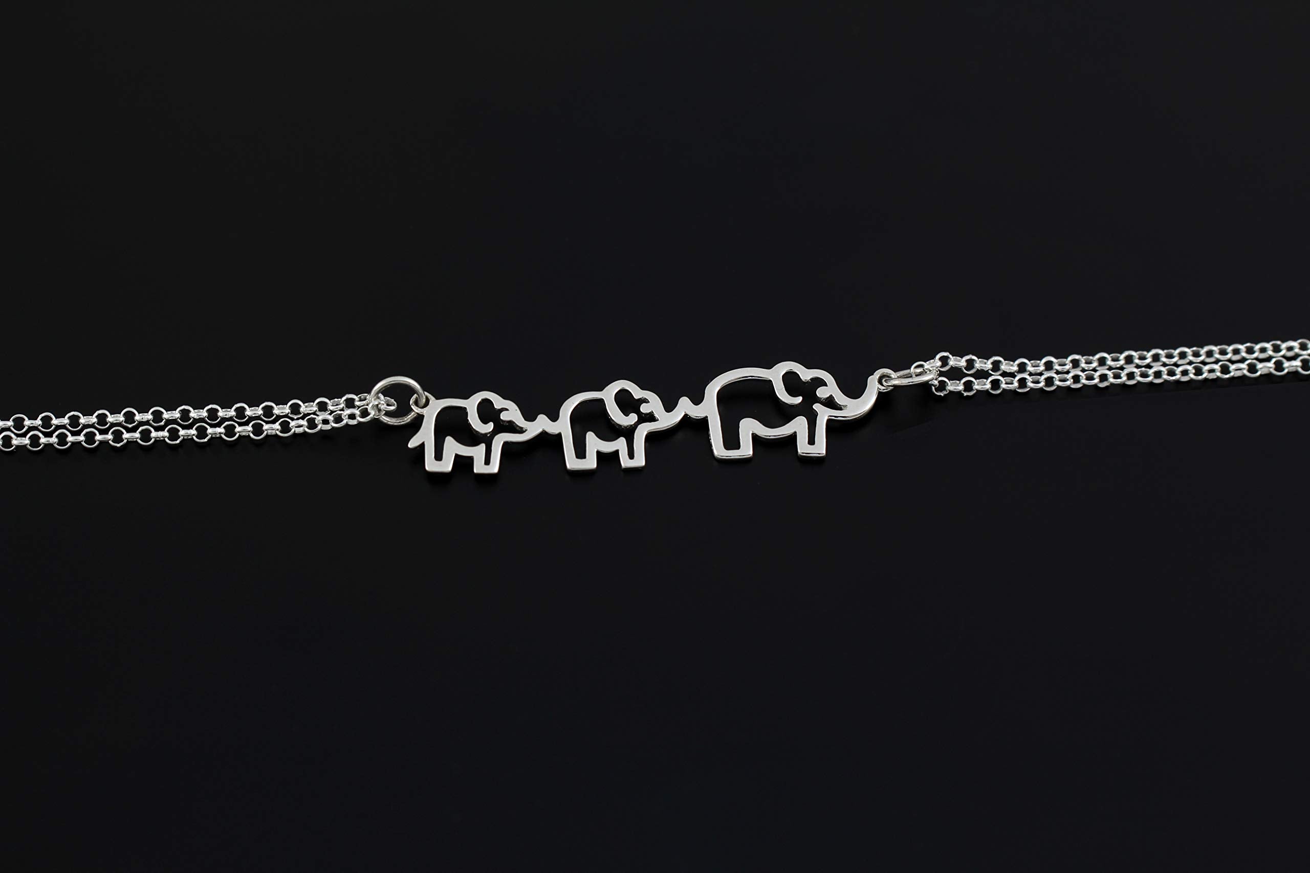 Mother's Day Gift A Charmed Impression Mother & Daughter Bracelet Elephant Bracelet-Engravingift