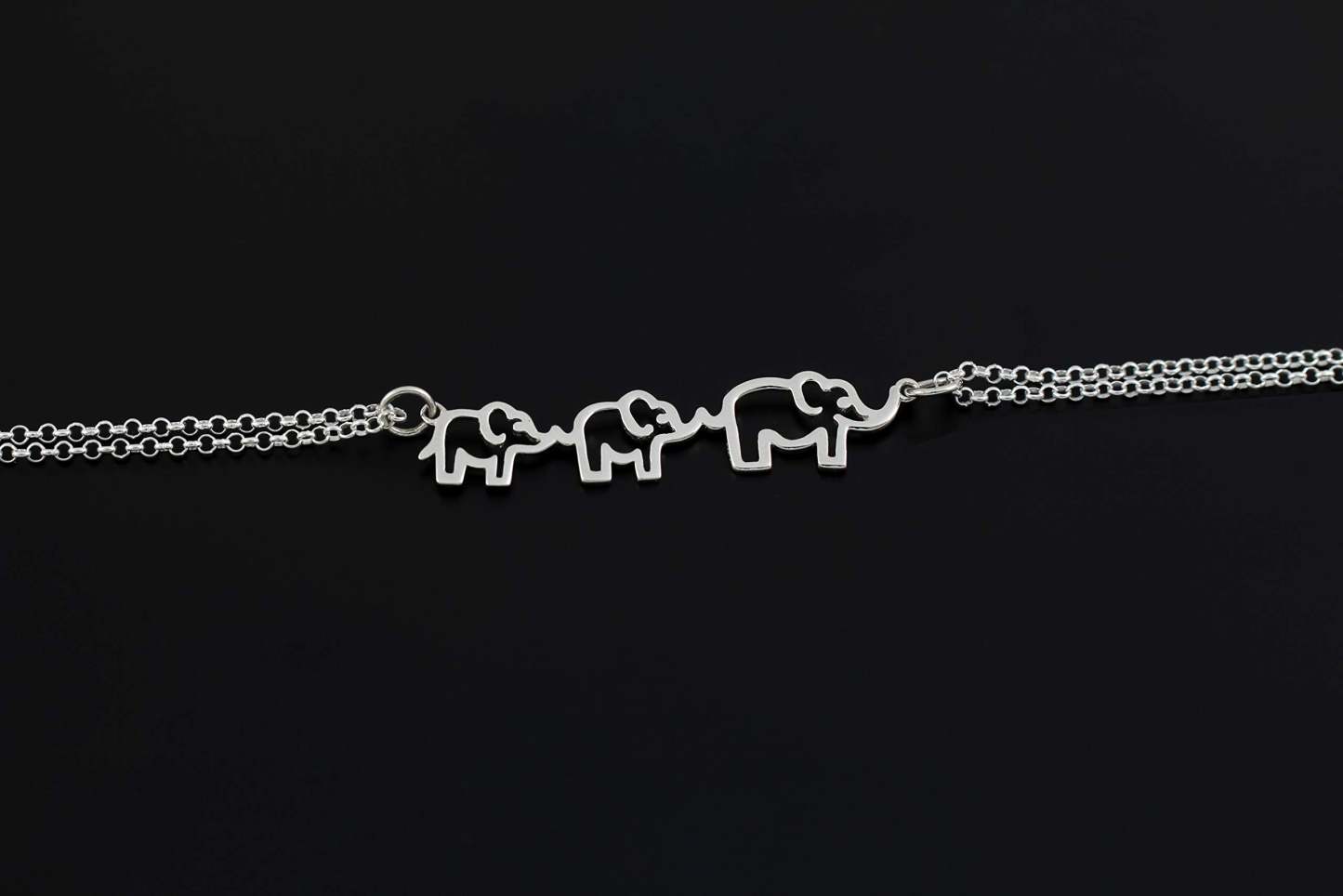 Mother's Day Gift A Charmed Impression Mother & Daughter Bracelet Elephant Bracelet-Engravingift