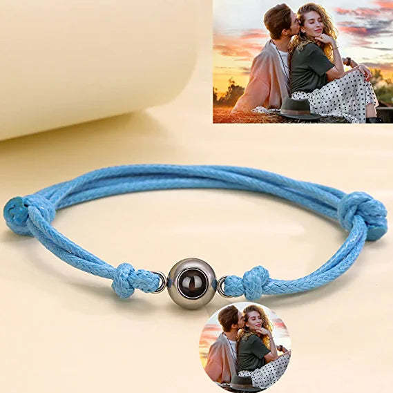 Mother's Day Gift Personalized Projection Photo Bracelet with Picture Inside-Engravingift