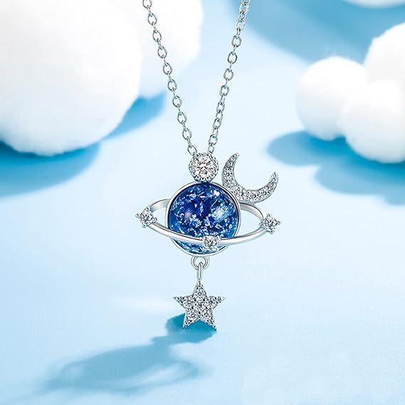 To My Beautiful Granddaughter Stars & Moon Necklace