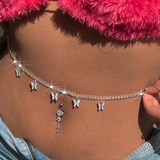 Mother'sDay Gift Butterfly Belly Chain-Engravingift