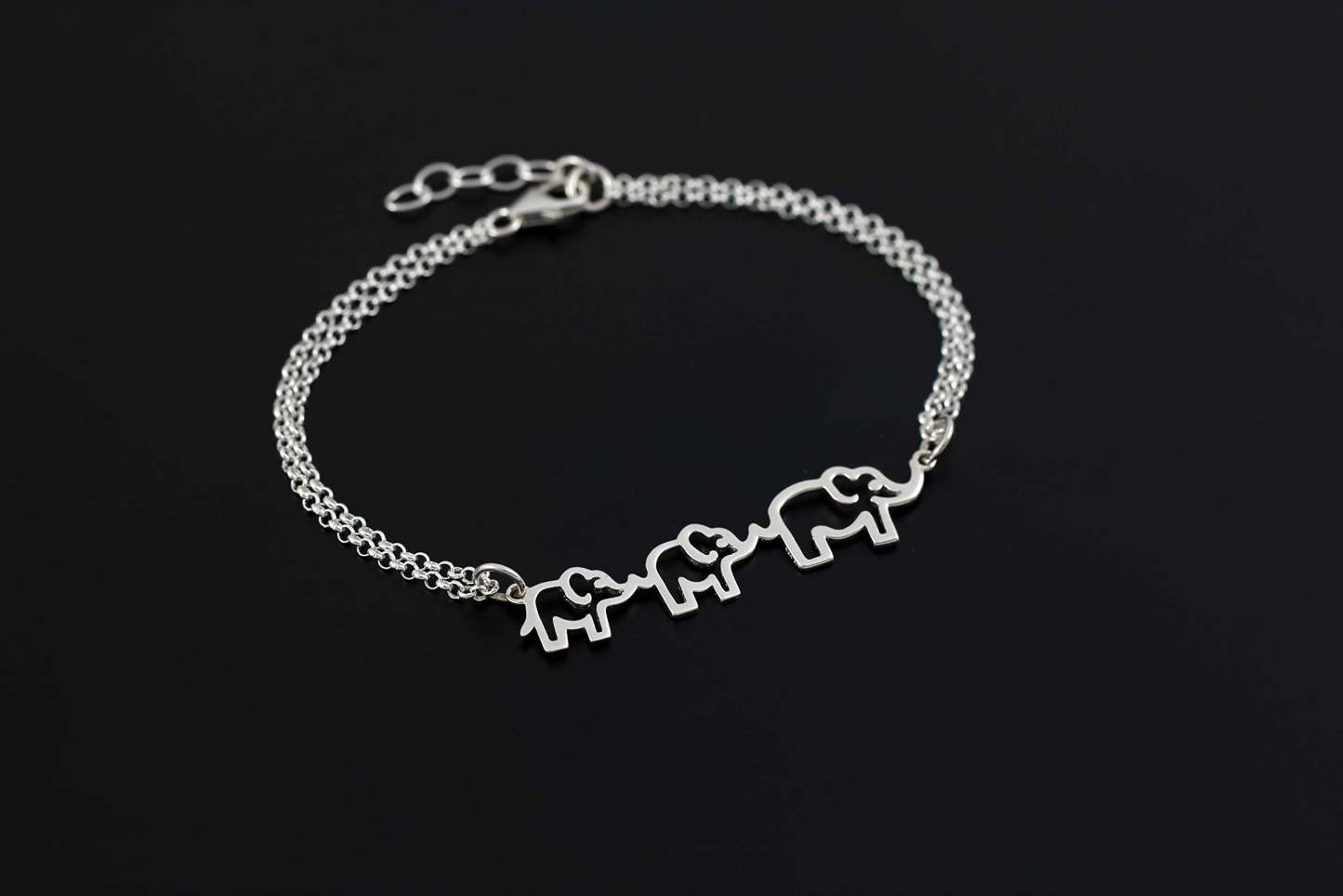 Mother's Day Gift A Charmed Impression Mother & Daughter Bracelet Elephant Bracelet-Engravingift
