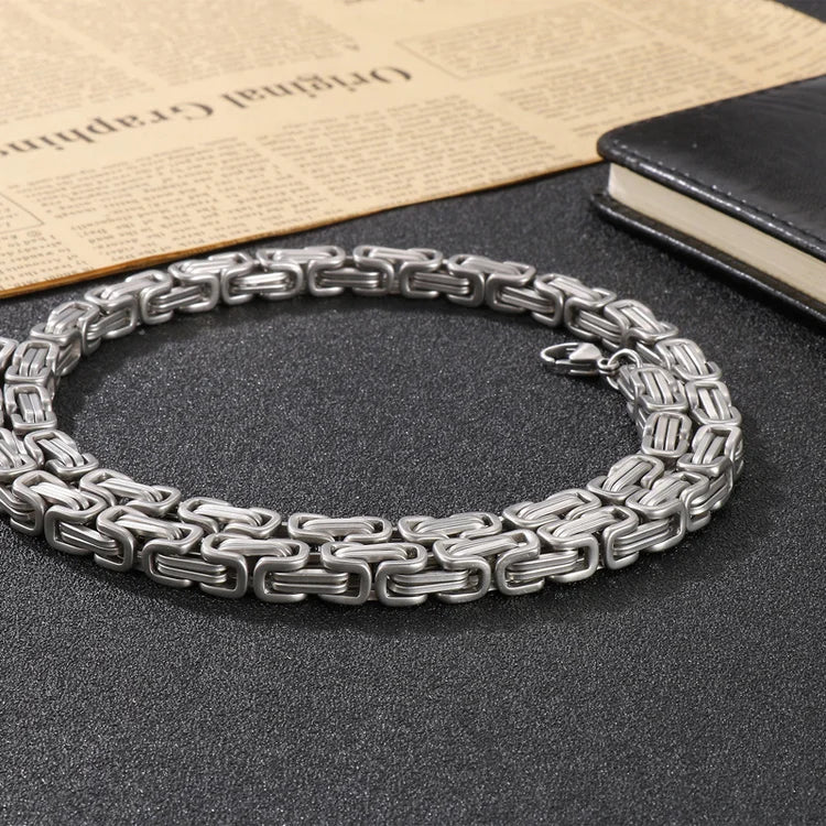 Christmas Gift To My Man I LOVE YOU Cuban Link Necklace Stainless Steel Necklace Father's Gift for Husband Boyfriend-Engravingift