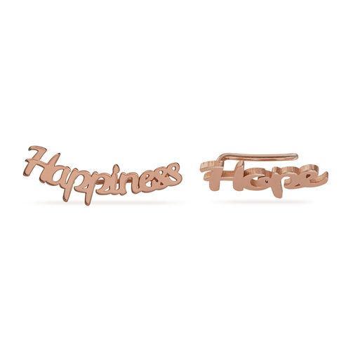 Mother's Day Gift Personalized Name Stud Earrings for Her Rose Gold-Engravingift