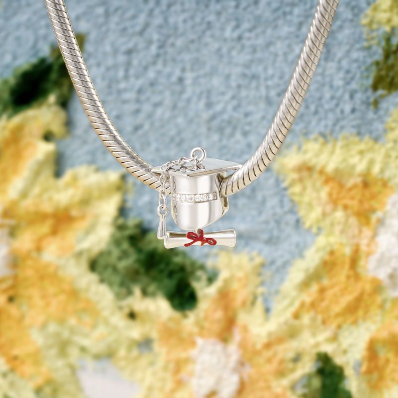 Graduation Gift Bachelor Hat Graduation Gift Charm-Engravingift