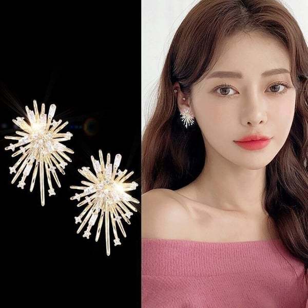 Mother's Day Gift Firework earrings-Engravingift