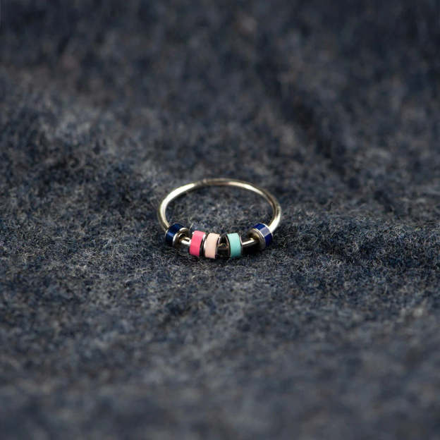 Mother's Day Gift To My Daughter Anxiety Relieving Enamel Fidget Ring-Engravingift