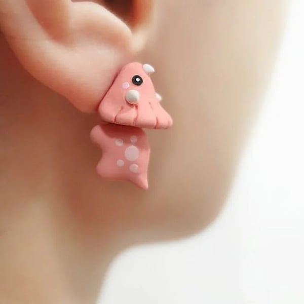 Cute Animal Bite Earrings-Engravingift