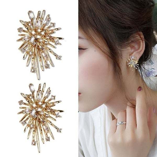 Mother's Day Gift Firework earrings-Engravingift