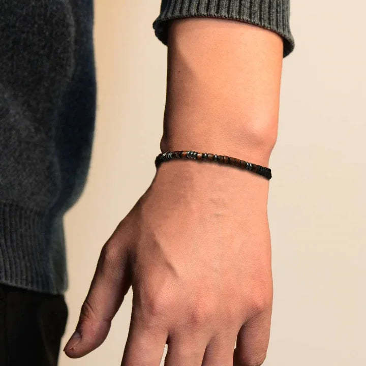 Father's Day Gift To My Man I Love You Morse Code Bracelet Hidden Message Bracelet Creative Gift For Father-Engravingift
