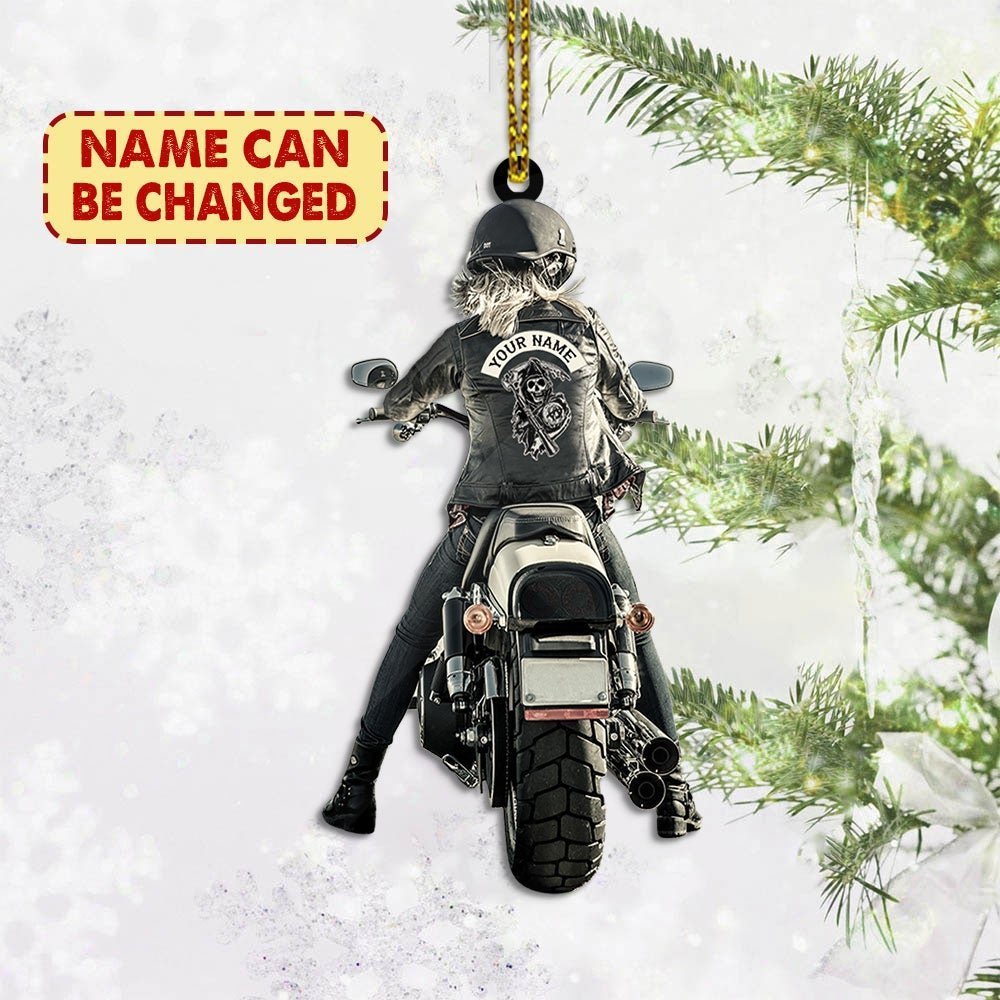 Christmas Gift Personalized Biker Vr2 Acrylic Keychain-Engravingift
