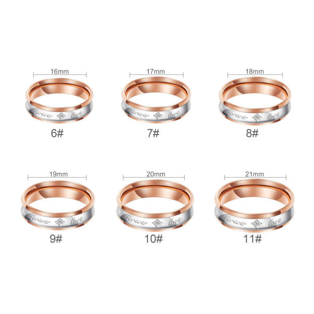 Valentine's Day Gift His & Hers Forever Love Heart Promise  Couples Wedding Ring