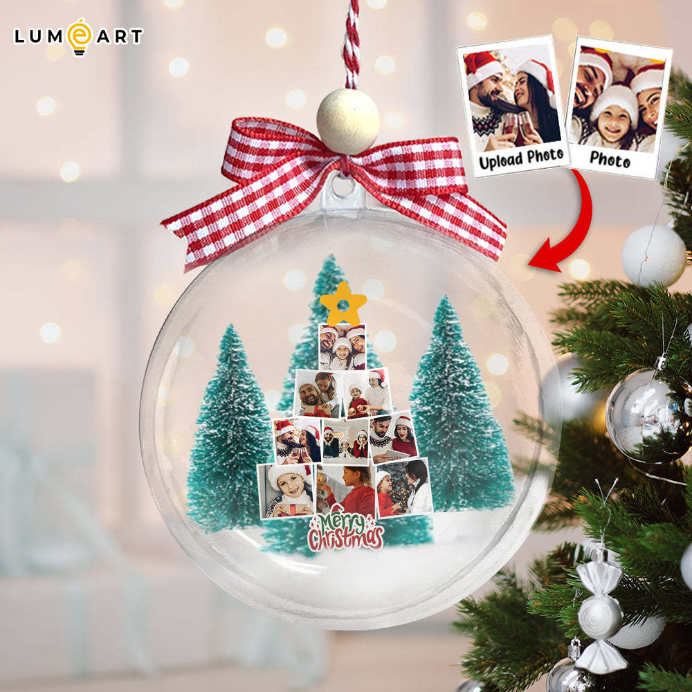Personalized Family Christmas Tree Merry Christmas Acrylic Ornament