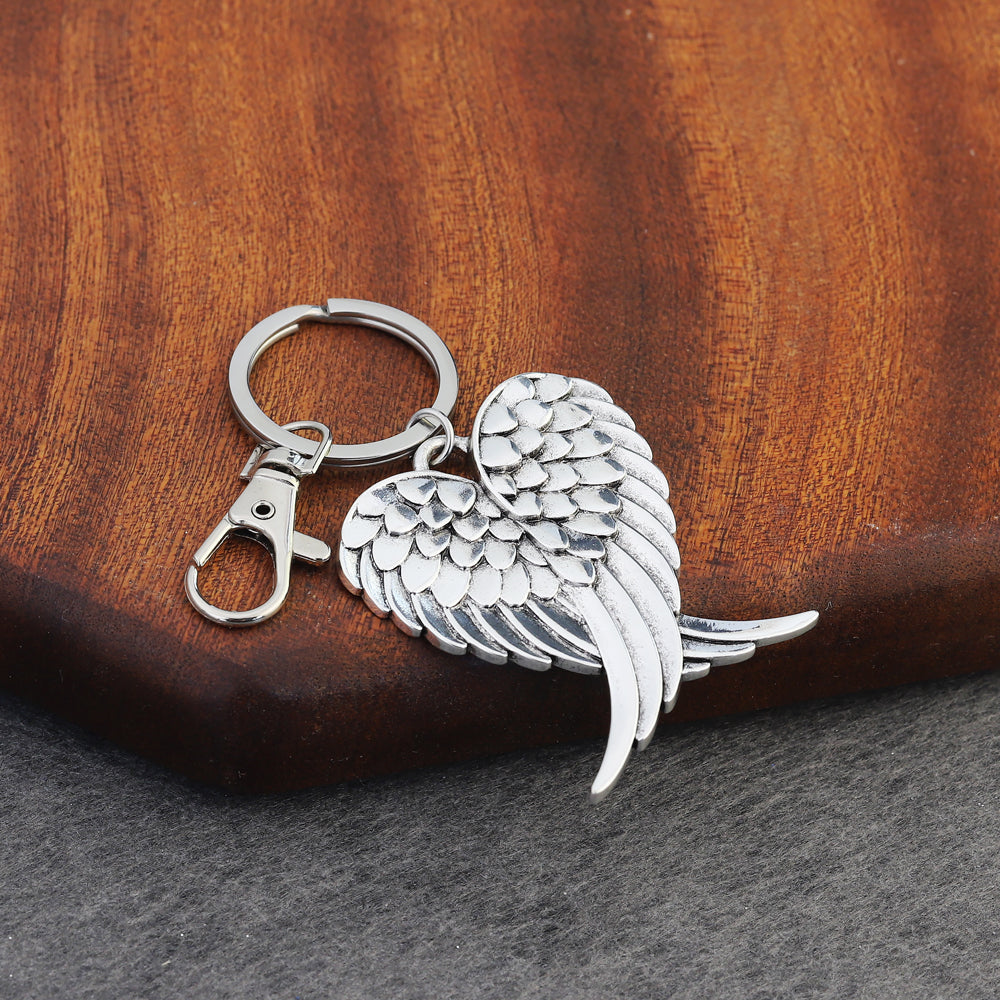 Mother's Day Gift Personalized custom wing keychain-Engravingift