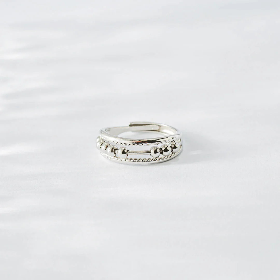 Mother's Day Gift To My Daughter Fidget Ring with Rotating Beads Anxiety Spinning Ring-Engravingift