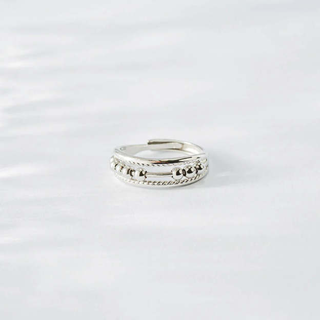 Mother's Day Gift To My Daughter Fidget Ring with Rotating Beads Anxiety Spinning Ring-Engravingift