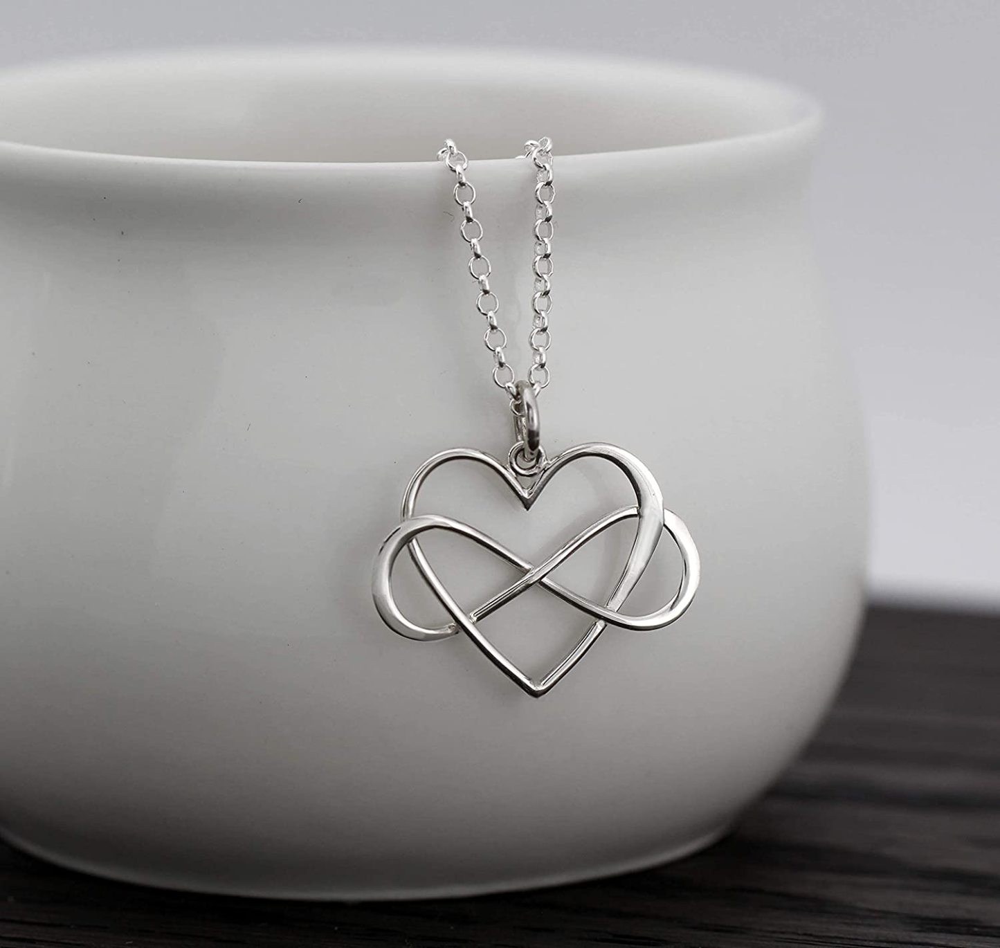 Mother's Day Gift Everyday you change the world Infinity Heart Necklace-Engravingift