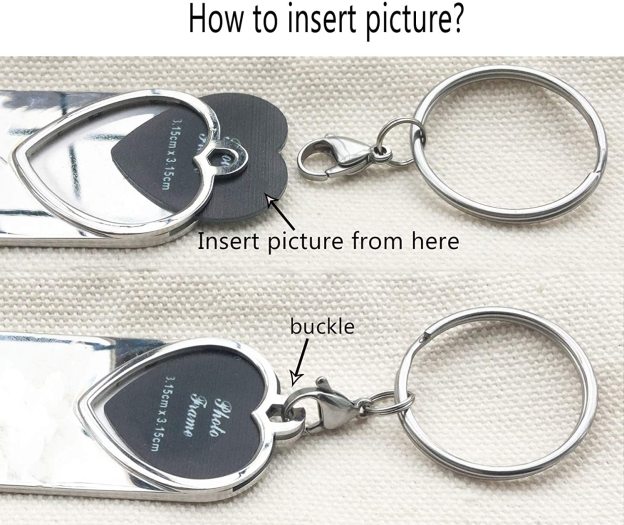 Mother's Day Gift Long Distance Relationship Gift Couples Picture Frame Keychain-Engravingift