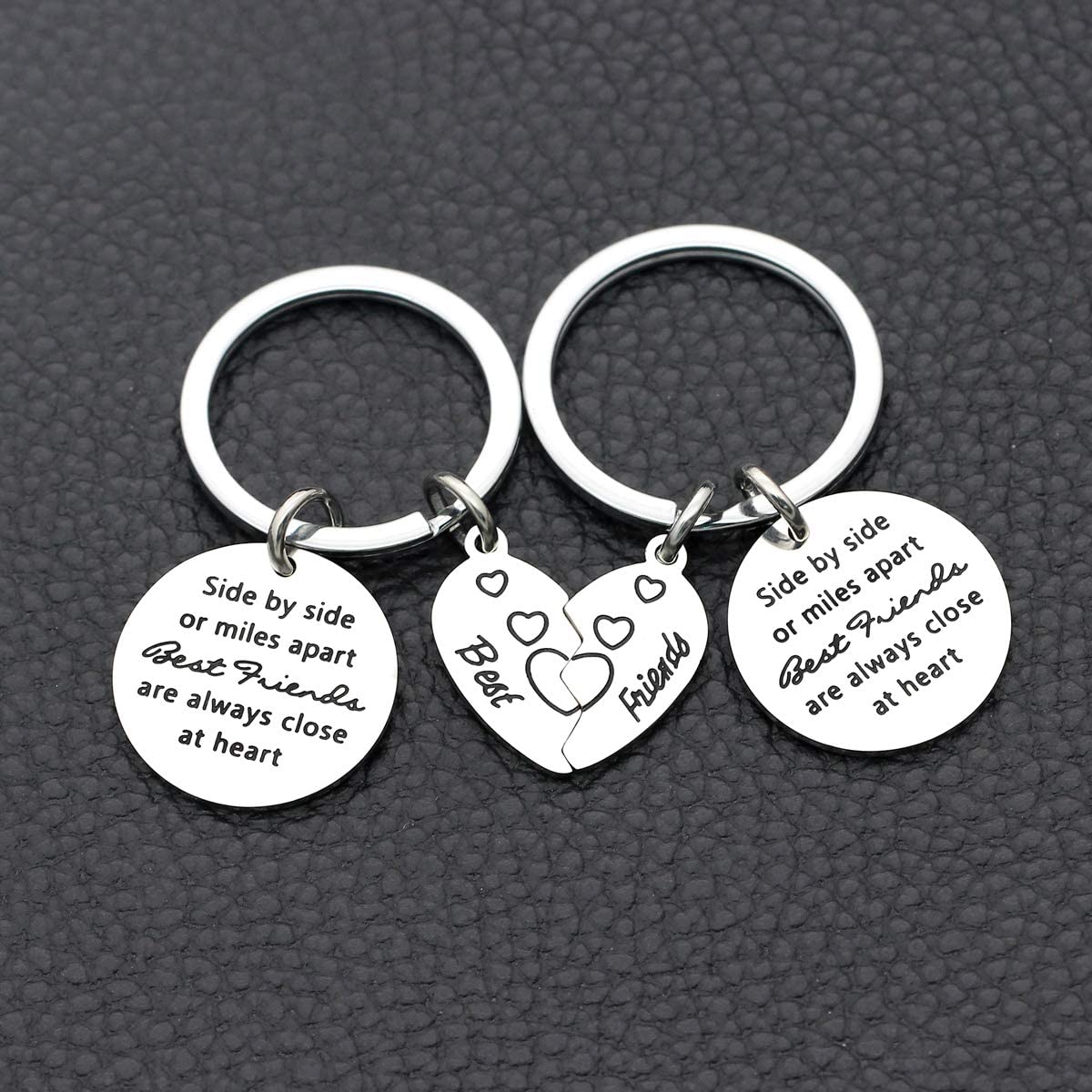 Best Friend Gifts 2 Pcs puzzle Keychains-Engravingift