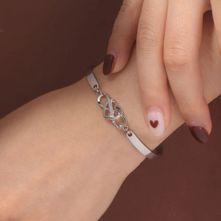 Mother's Day Gift To my daughter-in-law Infinite Love Bangle Bracelet Warm Gift-Engravingift