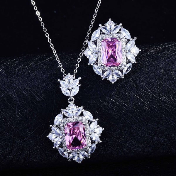 Christmas Gift Luxury gemstone necklace ring