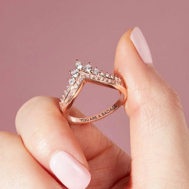 Christmas Gift To My Bestie Crown Ring "Remember How Badass You Are and Straighten Your Crown"