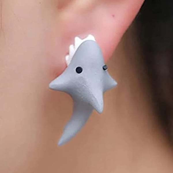 Cute Animal Bite Earrings-Engravingift