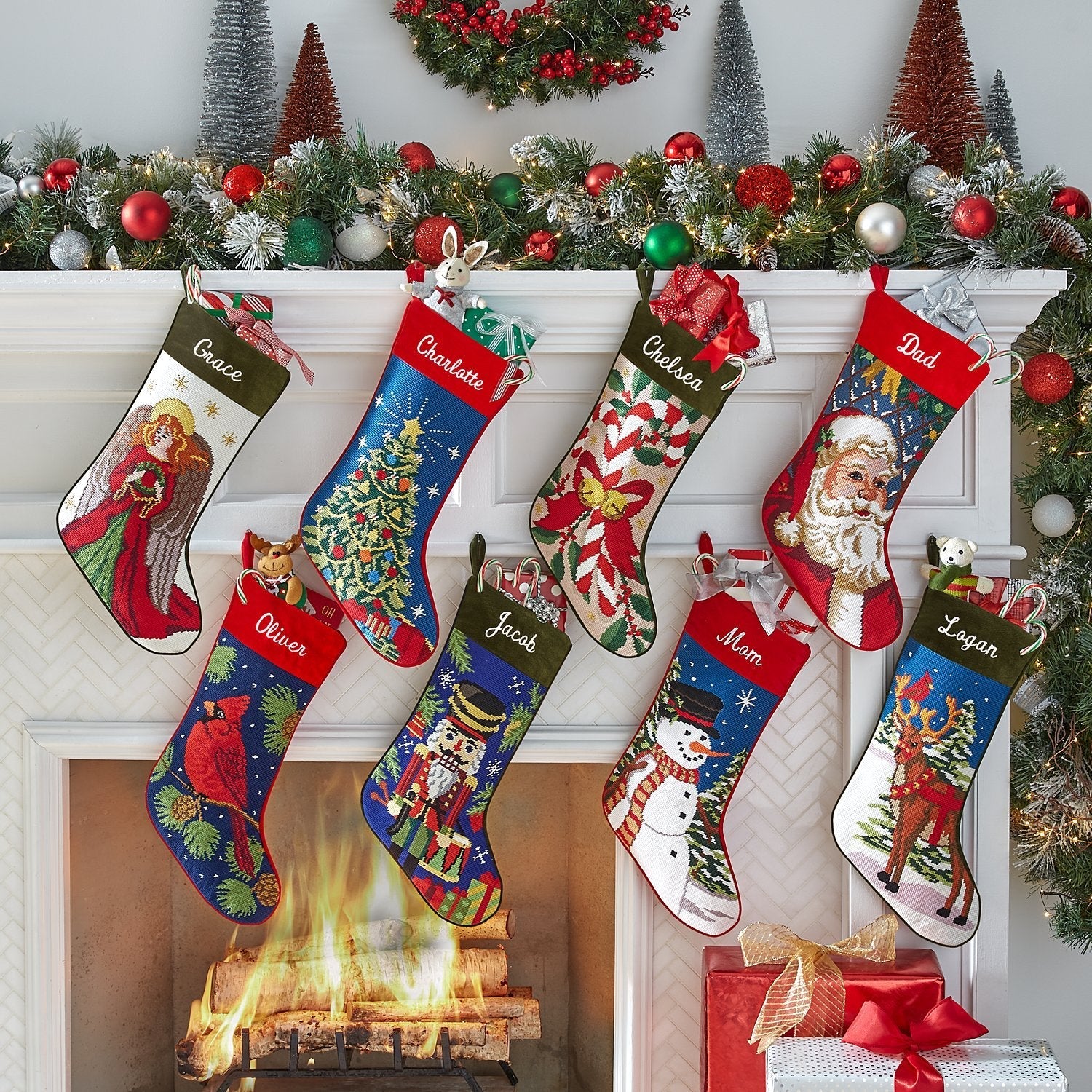 Christmas Stockings Personalized Name Stocking Decoration