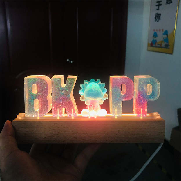 Mother's Day Gift Custom Resin Letter Lamp - HANDMADE-Engravingift