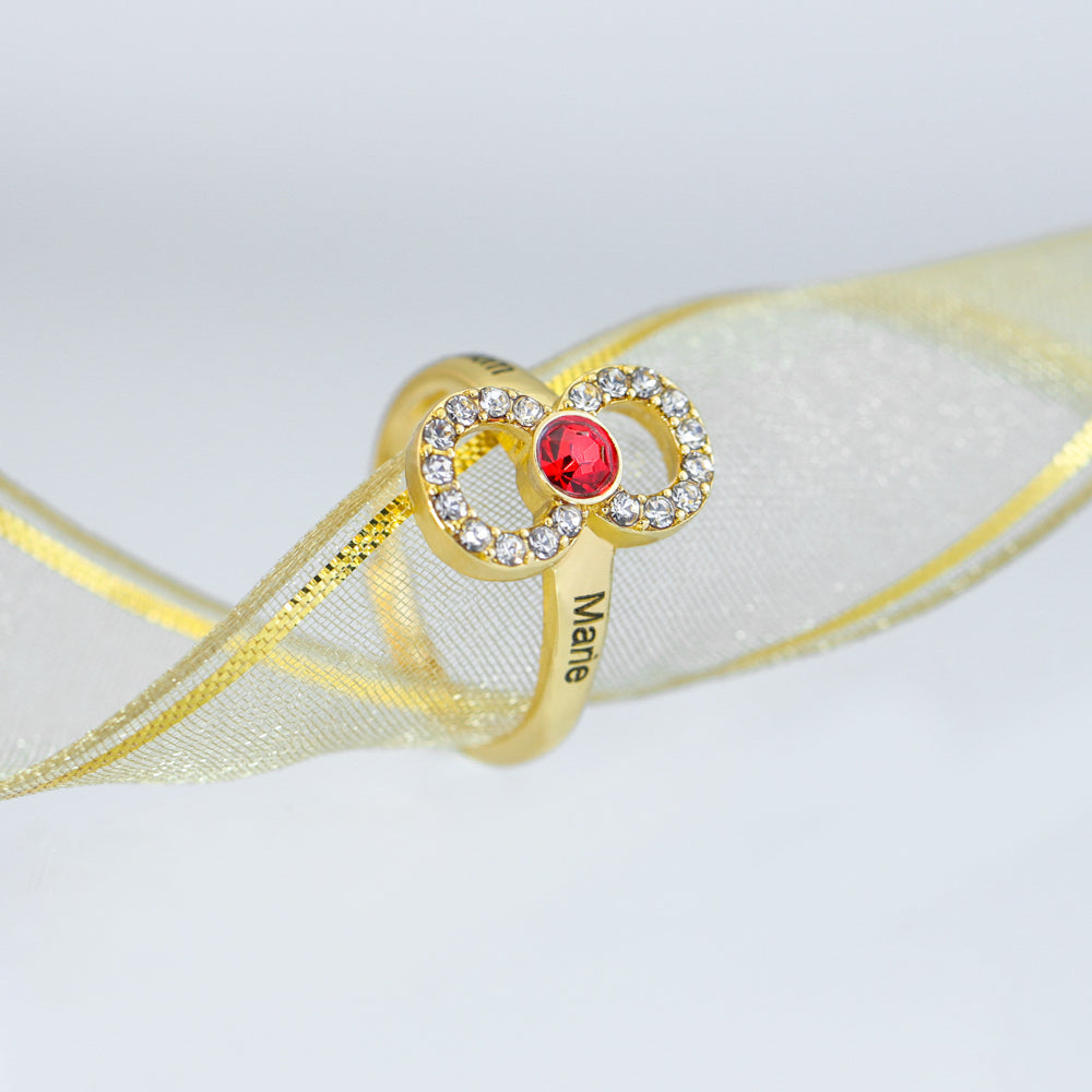 Mother's Day Gift Infinity Love Mom Symbol Ring-Engravingift
