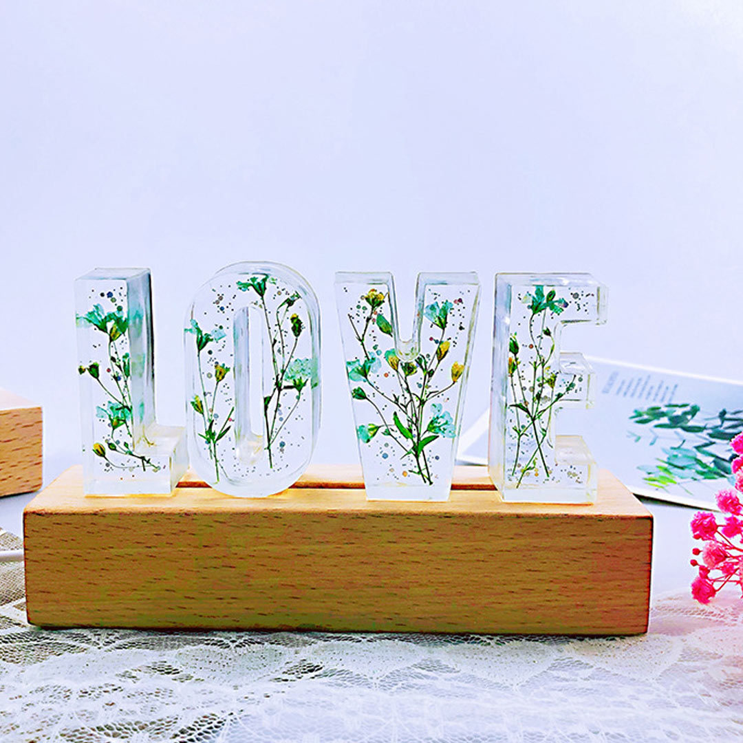 Mother's Day Gift Custom Resin Letter Lamp - HANDMADE-Engravingift