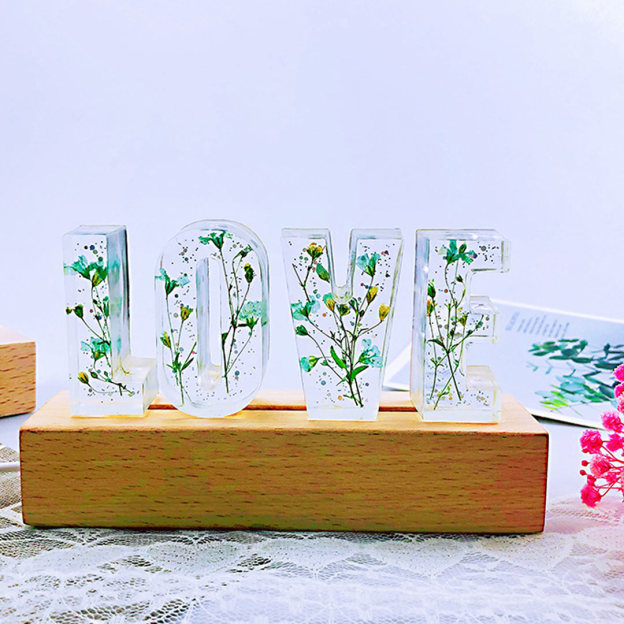 Mother's Day Gift Custom Resin Letter Lamp - HANDMADE-Engravingift