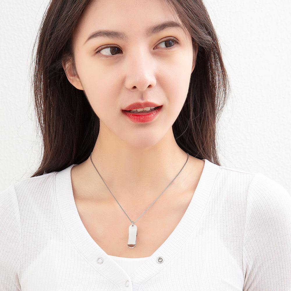 Mother's Day Gift Mini Skate Necklace-Engravingift