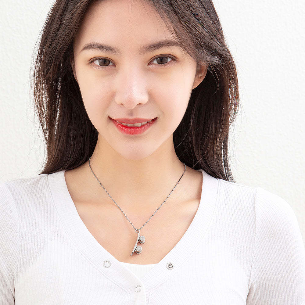 Mother's Day Gift Mini Skate Necklace-Engravingift