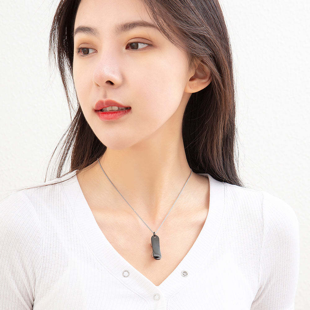 Mother's Day Gift Mini Skate Necklace-Engravingift