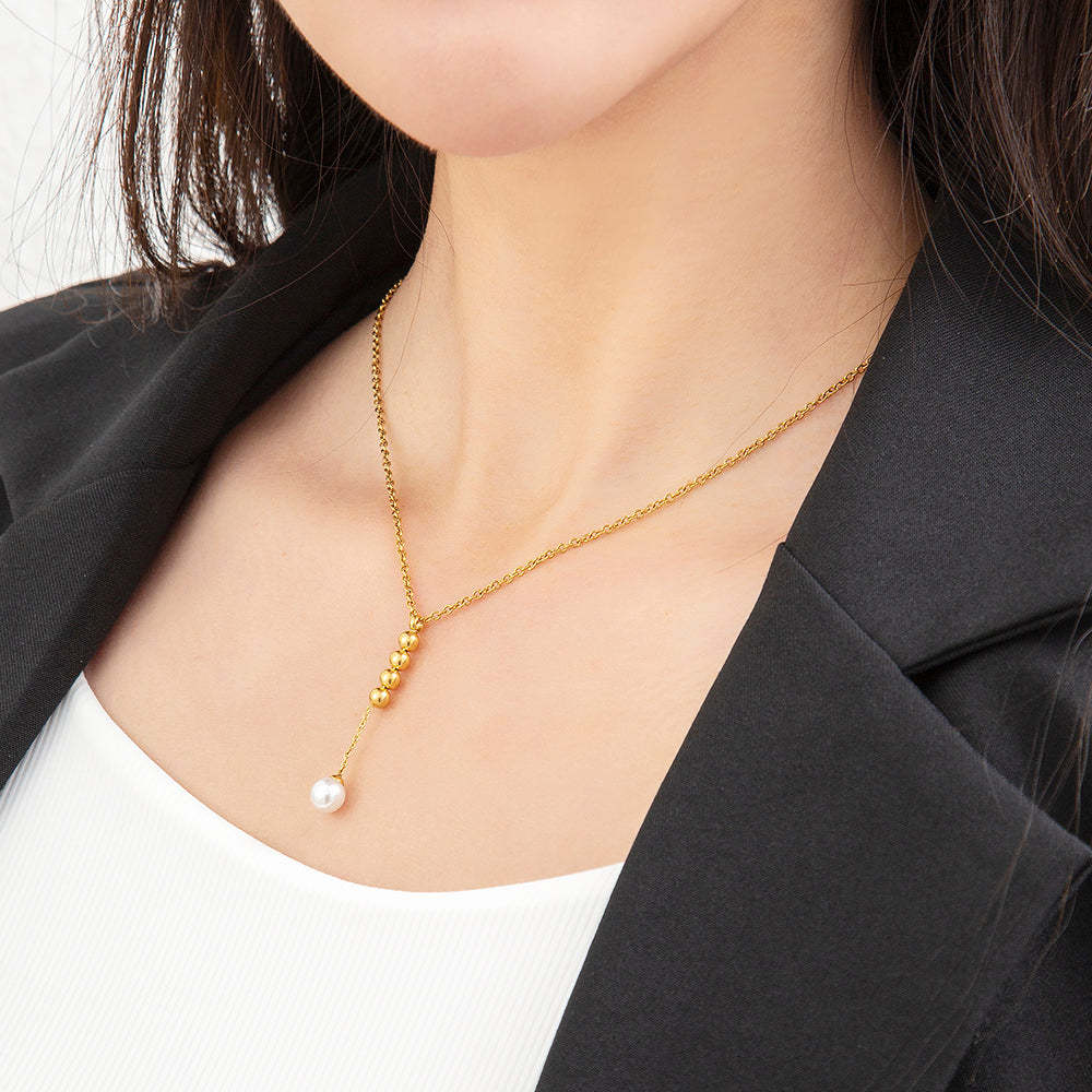 Mother's Day Gift Gold Gourd Pendant Necklace-Engravingift