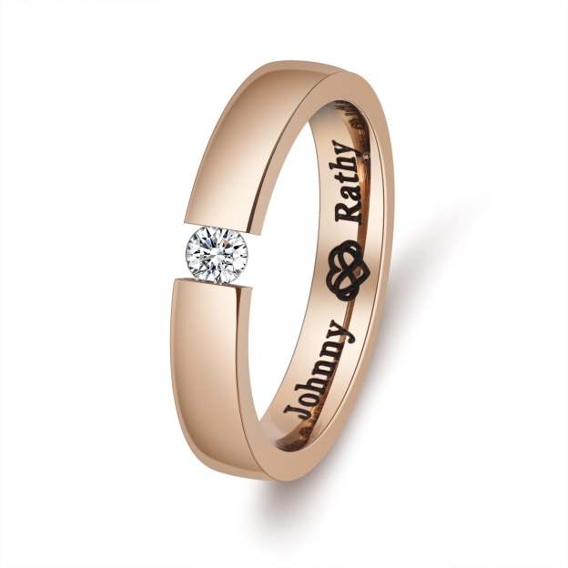 Mother's Day Gift Couple Ring Personalized Infinite Love Matching Rings Gift for Couple Friends BBF-Engravingift